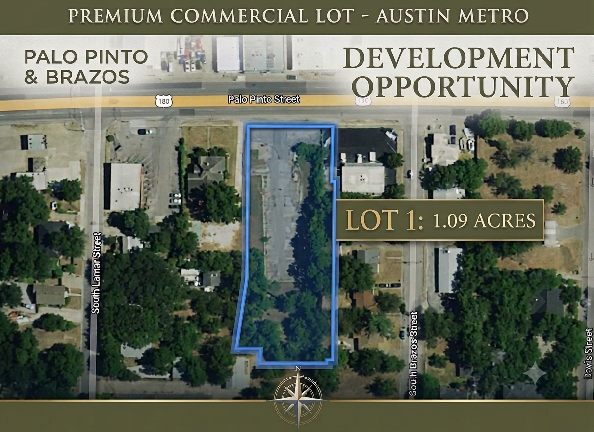 1.09 Acre Commercial Lot (C1) Near Downtown Weatherford | Former Charter Inn Site
